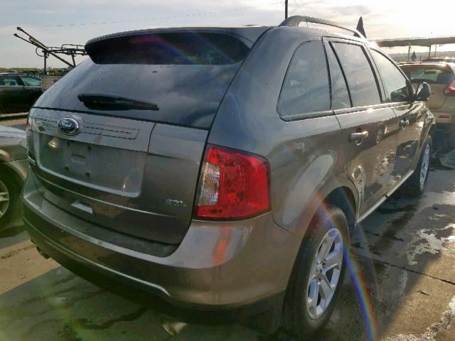 2FMDK3JC0DBE32979 - 2013 FORD EDGE SEL CHARCOAL photo 4