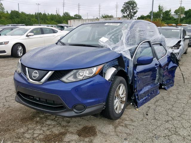 JN1BJ1CP1JW184385 - 2018 NISSAN ROGUE SPOR BLUE photo 2