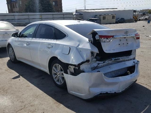 4T1BK1EB4FU157224 - 2015 TOYOTA AVALON XLE WHITE photo 3