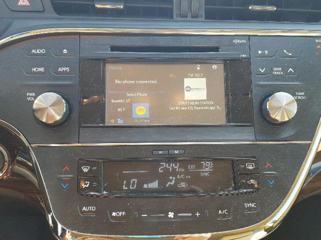 4T1BK1EB4FU157224 - 2015 TOYOTA AVALON XLE WHITE photo 9