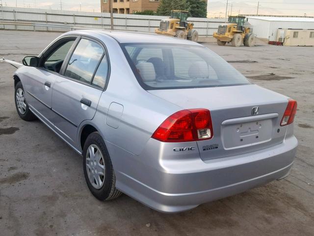 2HGES16335H604511 - 2005 HONDA CIVIC DX V SILVER photo 3