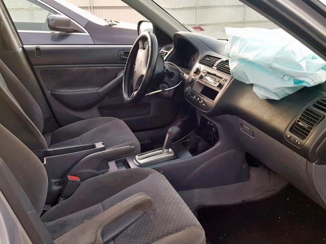 2HGES16335H604511 - 2005 HONDA CIVIC DX V SILVER photo 5