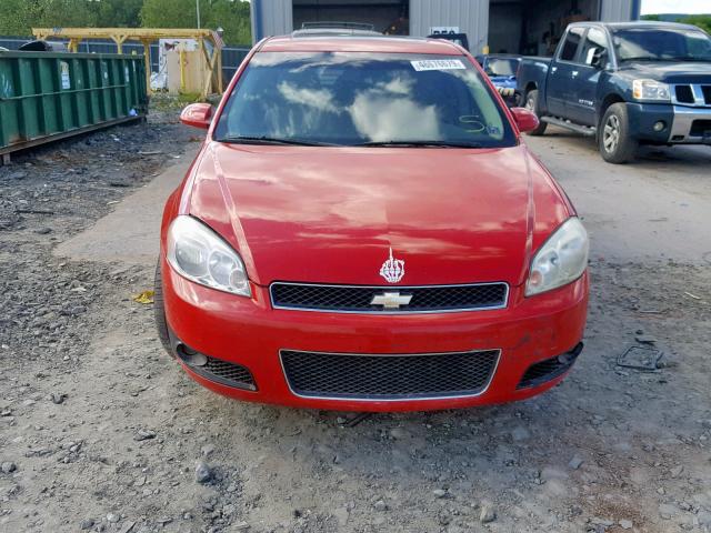 2G1WD57C691265804 - 2009 CHEVROLET IMPALA SS RED photo 9