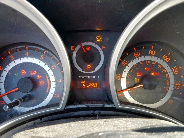 JTKJF5C79FJ005962 - 2015 TOYOTA SCION TC შავი ფოტო 8