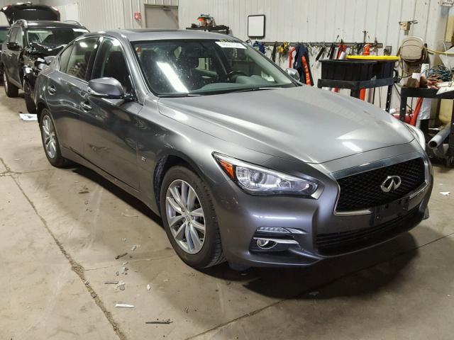 JN1BV7AR6FM414114 - 2015 INFINITI Q50 BASE GRAY photo 1