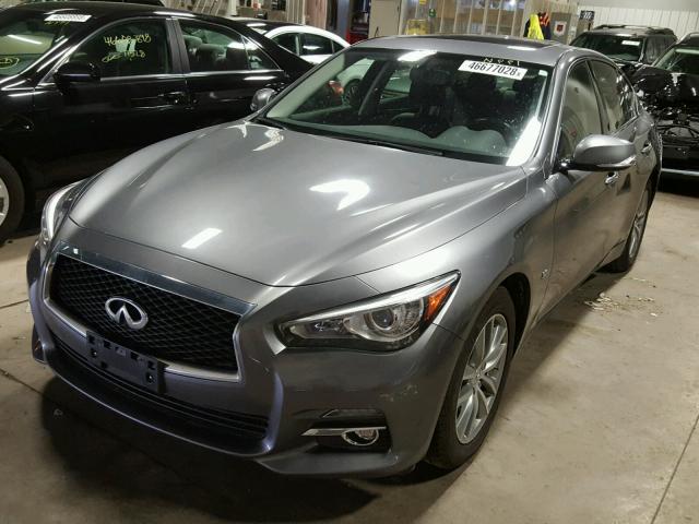 JN1BV7AR6FM414114 - 2015 INFINITI Q50 BASE GRAY photo 2