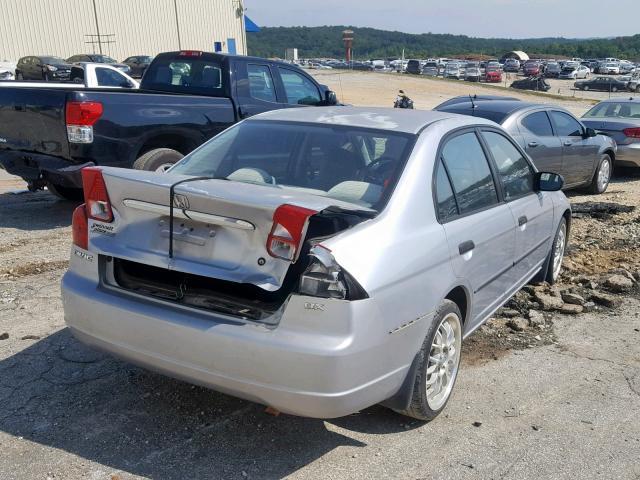 2HGES15112H581516 - 2002 HONDA CIVIC DX SILVER photo 4