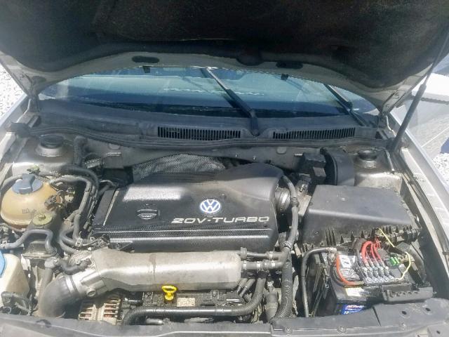 9BWDE61J724038601 - 2002 VOLKSWAGEN GTI BASE SILVER photo 7