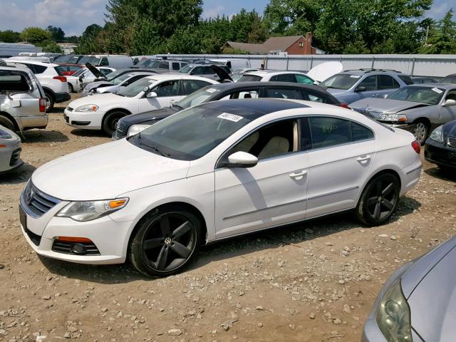 WVWHP7AN1BE707759 - 2011 VOLKSWAGEN CC LUXURY WHITE photo 9