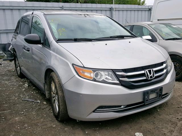 5FNRL5H36EB506242 - 2014 HONDA ODYSSEY SE SILVER photo 1