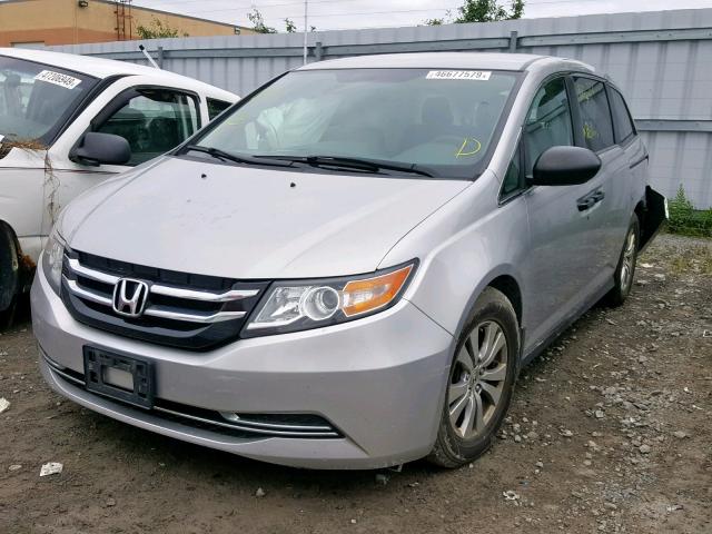 5FNRL5H36EB506242 - 2014 HONDA ODYSSEY SE SILVER photo 2