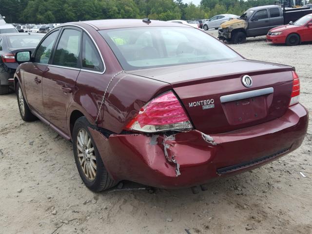 1MEHM42177G600986 - 2007 MERCURY MONTEGO PR RED photo 3