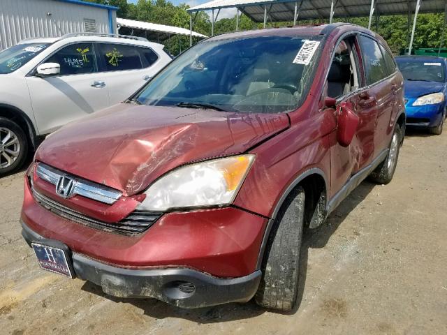 JHLRE38747C070527 - 2007 HONDA CR-V EXL BURGUNDY photo 2