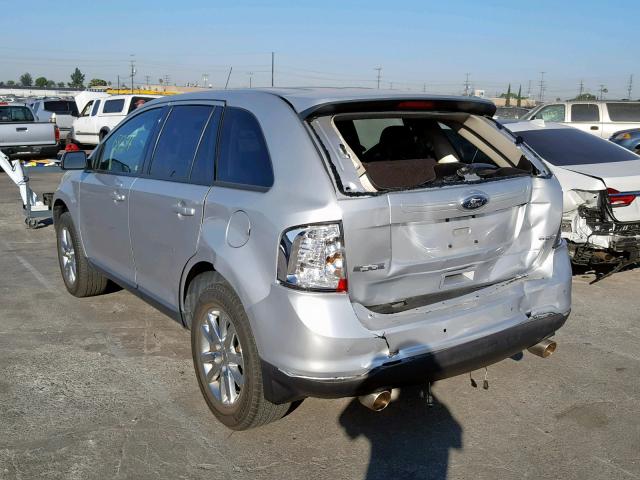 2FMDK3JC6EBB41372 - 2014 FORD EDGE SEL SILVER photo 3