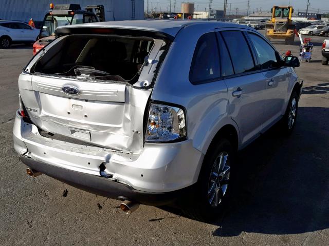 2FMDK3JC6EBB41372 - 2014 FORD EDGE SEL SILVER photo 4