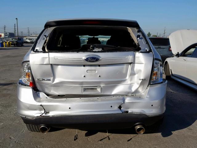 2FMDK3JC6EBB41372 - 2014 FORD EDGE SEL SILVER photo 9