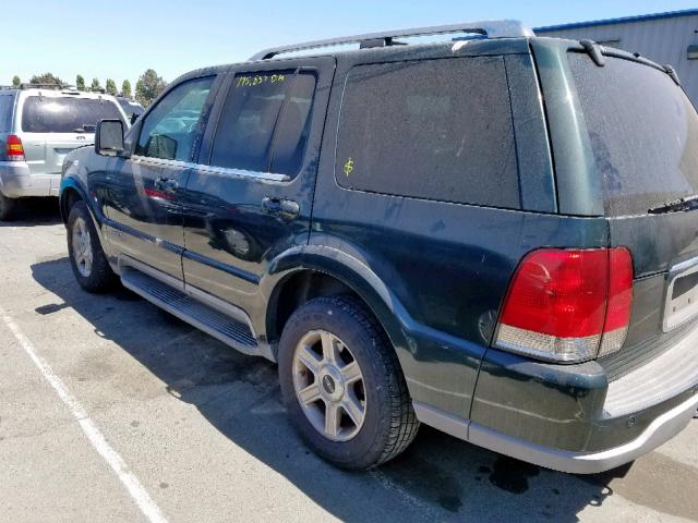 5LMEU78H43ZJ40087 - 2003 LINCOLN AVIATOR მწვანე ფოტო 3