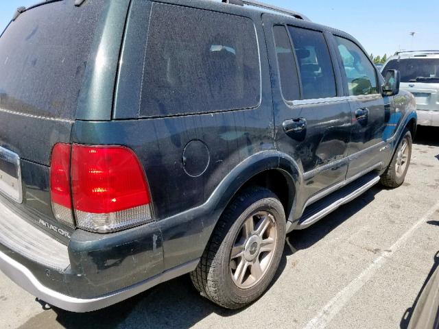 5LMEU78H43ZJ40087 - 2003 LINCOLN AVIATOR მწვანე ფოტო 4