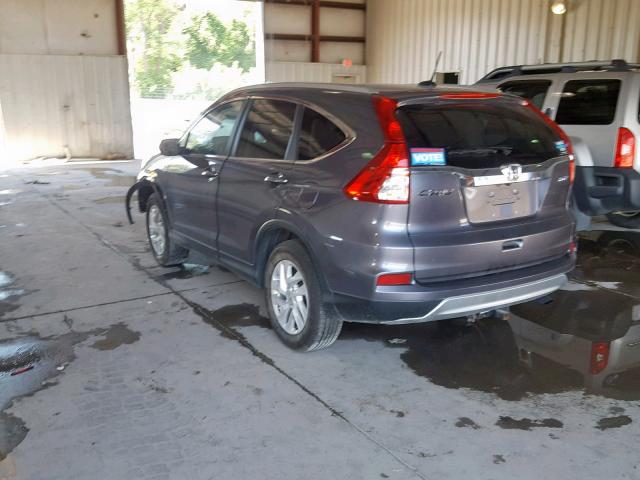 2HKRM4H77GH717481 - 2016 HONDA CR-V EXL GRAY photo 3