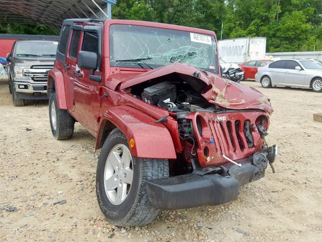 1J4BA5H17BL600042 - 2011 JEEP WRANGLER U BURGUNDY photo 1