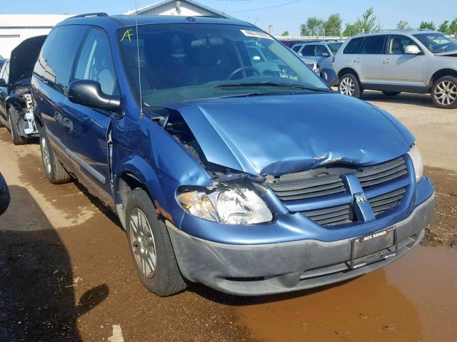 1D4GP25R37B136914 - 2007 DODGE CARAVAN SE BLUE photo 1