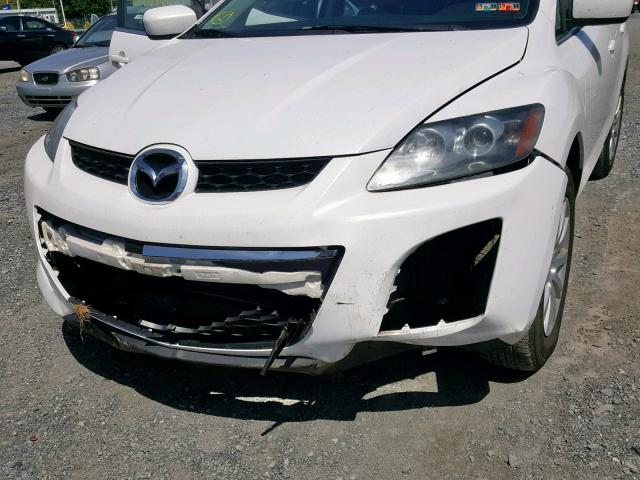 JM3ER2WM8A0313825 - 2010 MAZDA CX-7 WHITE photo 9