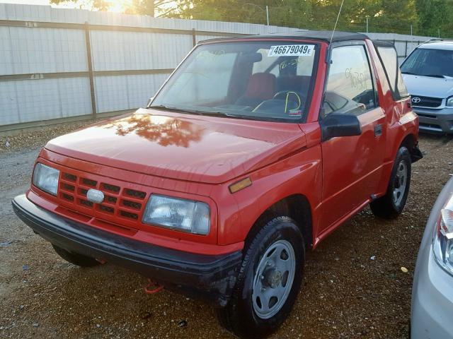 2CNBJ18U5N6938217 - 1992 GEO TRACKER RED photo 2