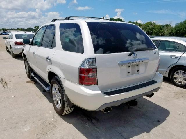 2HNYD18936H506548 - 2006 ACURA MDX TOURIN WHITE photo 3