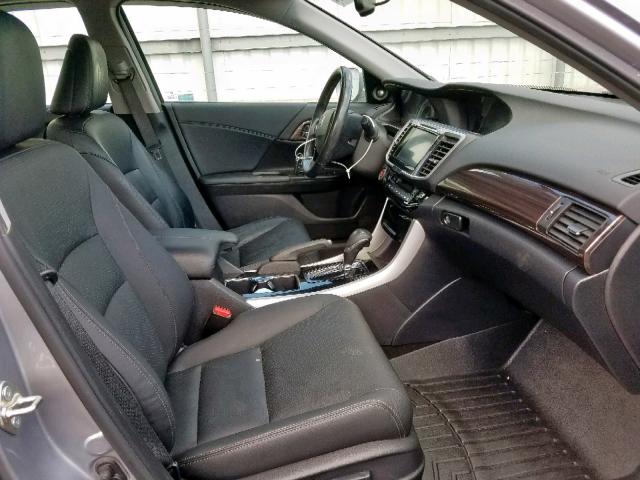 1HGCR3F83GA013624 - 2016 HONDA ACCORD EXL GRAY photo 5