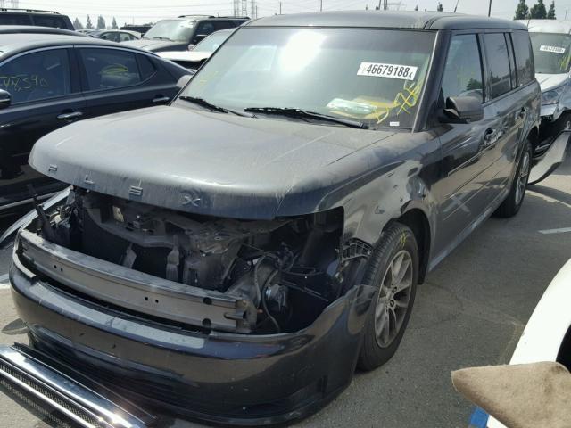 2FMGK5B85EBD33496 - 2014 FORD FLEX SE BLACK photo 2