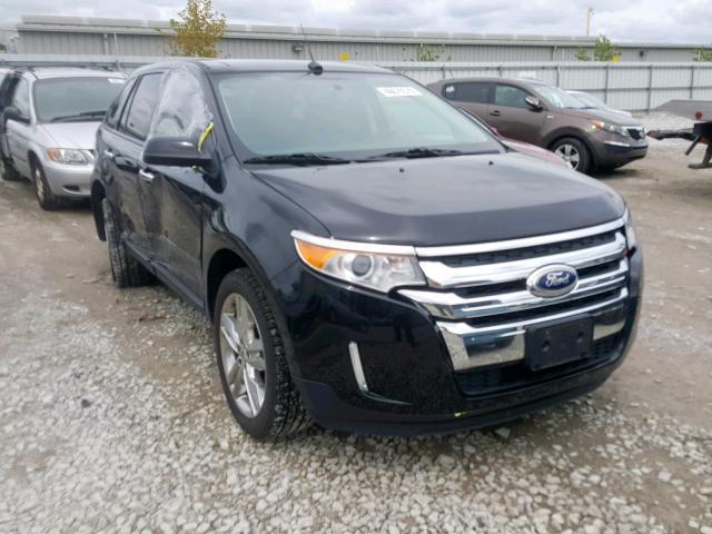 2FMDK4JC7DBE02674 - 2013 FORD EDGE SEL BLACK photo 1