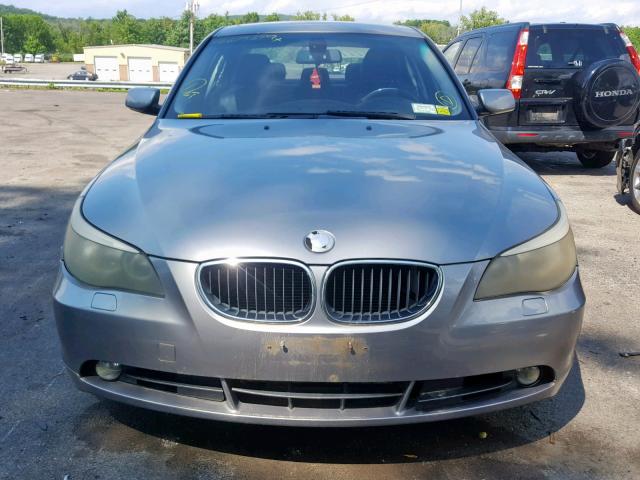 WBANA53514B846877 - 2004 BMW 525 I GRAY photo 9