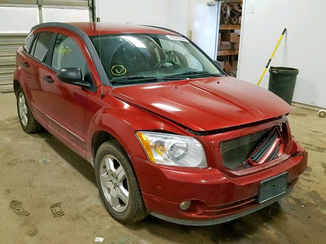 1B3HB48B67D405410 - 2007 DODGE CALIBER SX RED photo 1