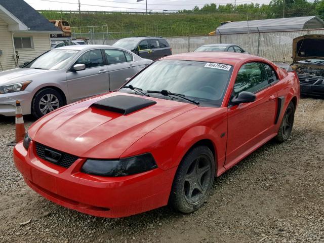 1FAFP42X22F195029 - 2002 FORD MUSTANG GT RED photo 2