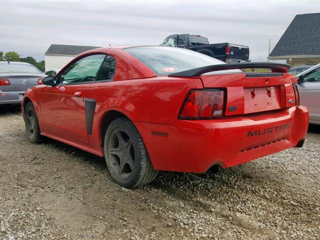 1FAFP42X22F195029 - 2002 FORD MUSTANG GT RED photo 3