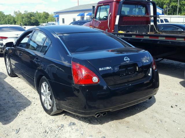 1N4BA41E76C863379 - 2006 NISSAN MAXIMA SE BLACK photo 3