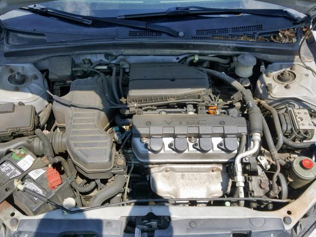 2HGES26784H556141 - 2004 HONDA CIVIC EX SILVER photo 7