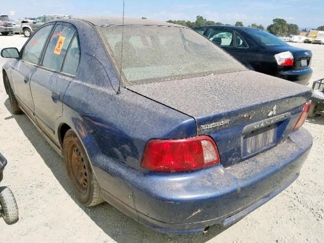 4A3AA36G42E074631 - 2002 MITSUBISHI GALANT DE BLUE photo 3