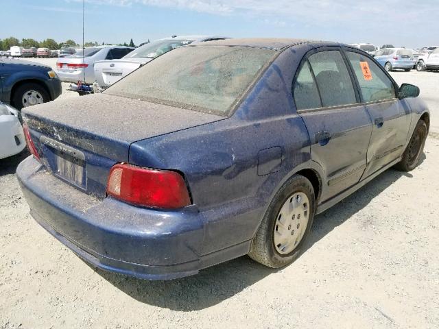 4A3AA36G42E074631 - 2002 MITSUBISHI GALANT DE BLUE photo 4