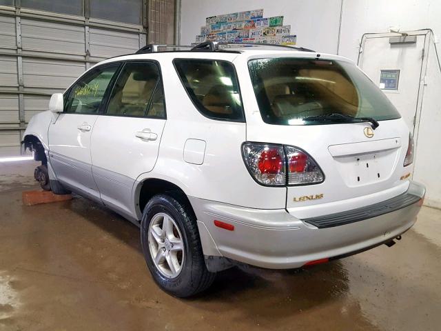 JTJHF10U120235419 - 2002 LEXUS RX 300 WHITE photo 3