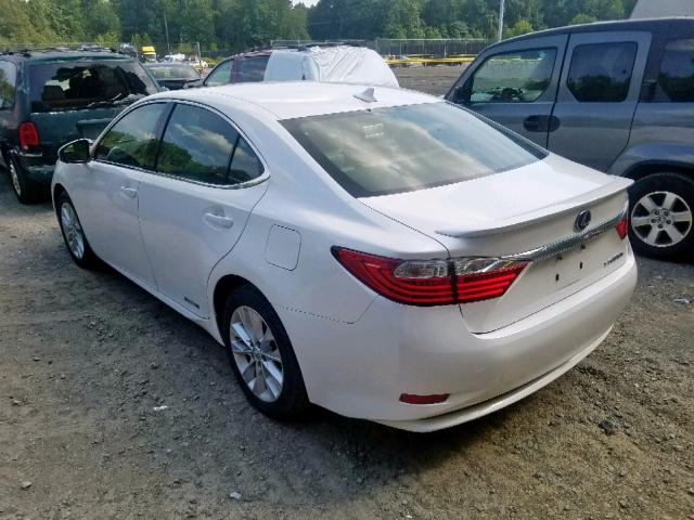 JTHBW1GG4D2005551 - 2013 LEXUS ES 300H WHITE photo 3