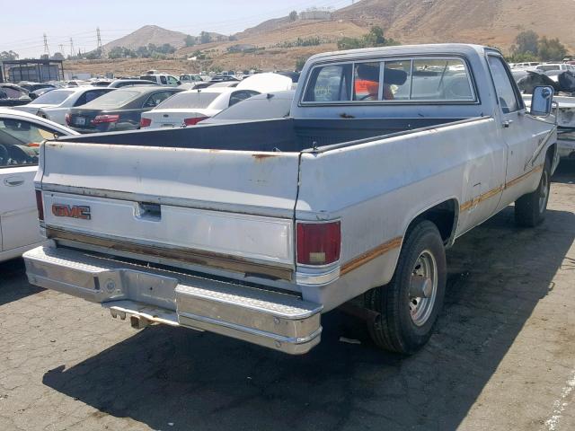 1GTGC24M7ES522909 - 1984 GMC C2500 SILVER photo 4