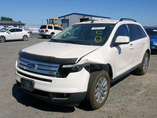 2FMDK48C88BA07043 - 2008 FORD EDGE SEL WHITE photo 2