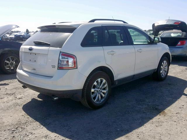 2FMDK48C88BA07043 - 2008 FORD EDGE SEL WHITE photo 4