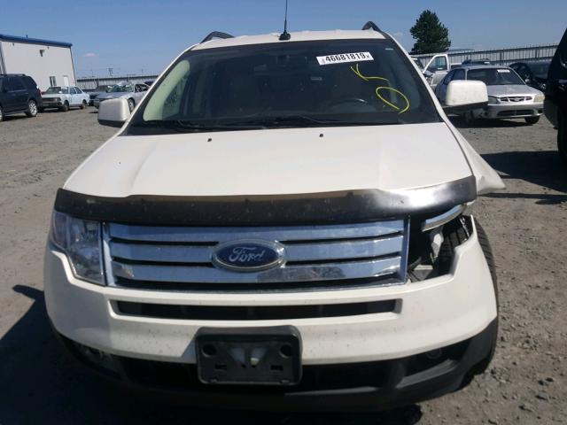 2FMDK48C88BA07043 - 2008 FORD EDGE SEL WHITE photo 9