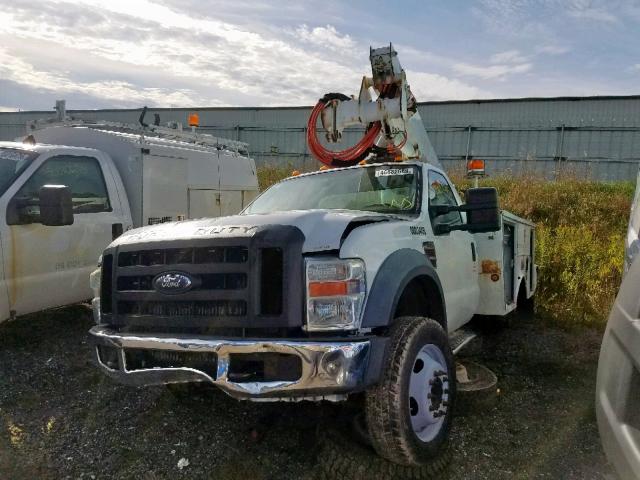 1FDAF56R18EE10340 - 2008 FORD F550 SUPER WHITE photo 2