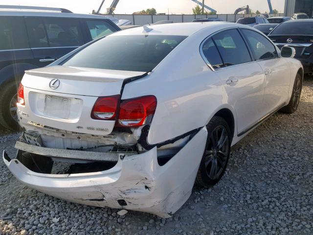 JTHCE96S680019576 - 2008 LEXUS GS 350 WHITE photo 4