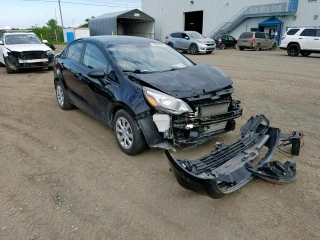 KNADM4A36D6289987 - 2013 KIA RIO LX BLACK photo 1