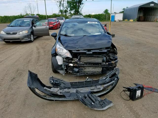 KNADM4A36D6289987 - 2013 KIA RIO LX BLACK photo 9