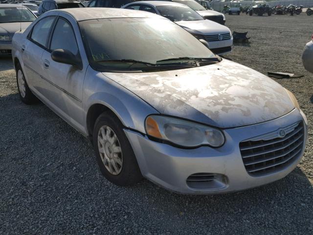 1C3EL46X14N172401 - 2004 CHRYSLER SEBRING LX SILVER photo 1